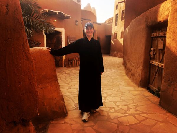 First woman on-site Saudi Arabia