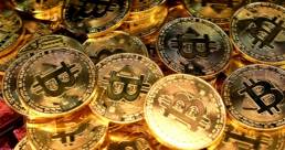Gold Bitcoin Coins